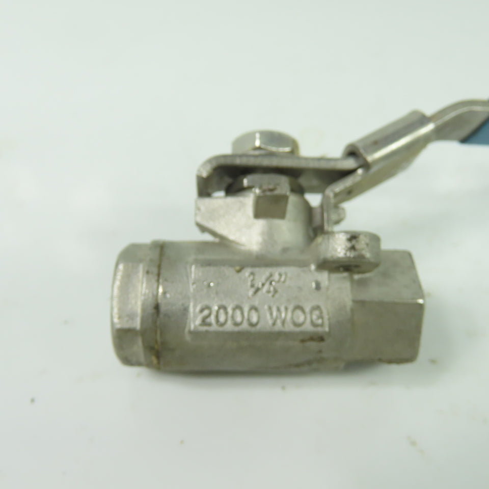 Milwaukee Valve 1/4" Stainless Steel 2000WOG CF8M Ball valve