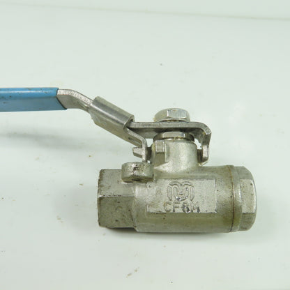 Milwaukee Valve 1/4" Stainless Steel 2000WOG CF8M Ball valve