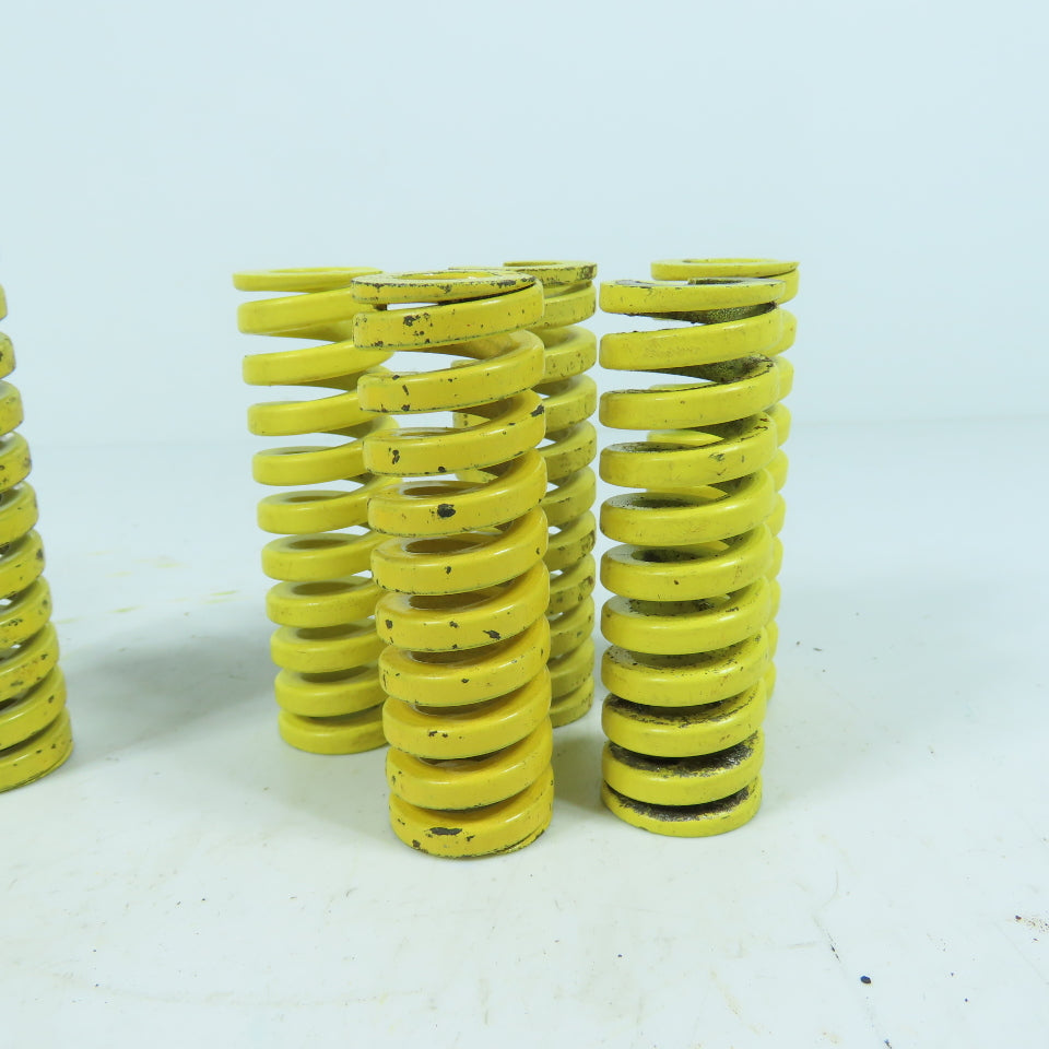 1" OD x 1/2" ID x 4", 3-1/2" & 3" OAL Flat Wire Yellow Die Spring Lot/13