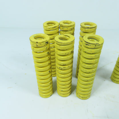 1" OD x 1/2" ID x 4", 3-1/2" & 3" OAL Flat Wire Yellow Die Spring Lot/13