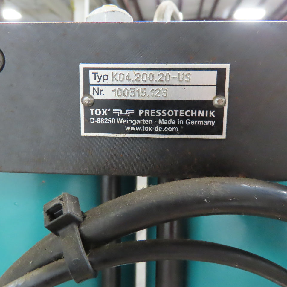 Tox MBG-4 Pressotechnik 4 Ton Pneumatic Press 7.87" Stroke .79" Power Stroke