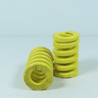 1-1/2" OD x 3/4" ID x 4" OAL Flat Wire Yellow Compression Die Spring Lot/2
