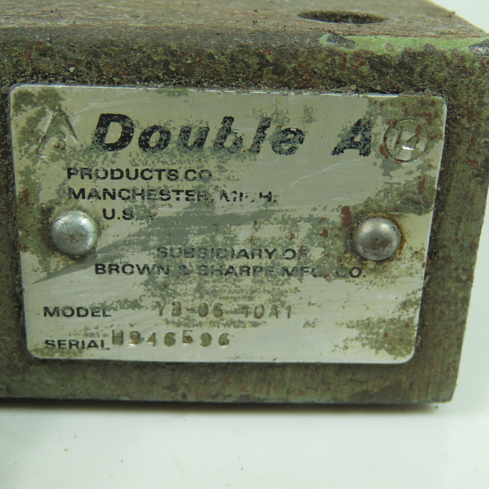 Double A YB-06-10A1 Hydraulic Flow Control Valve 3/4" NPT 3000PSI
