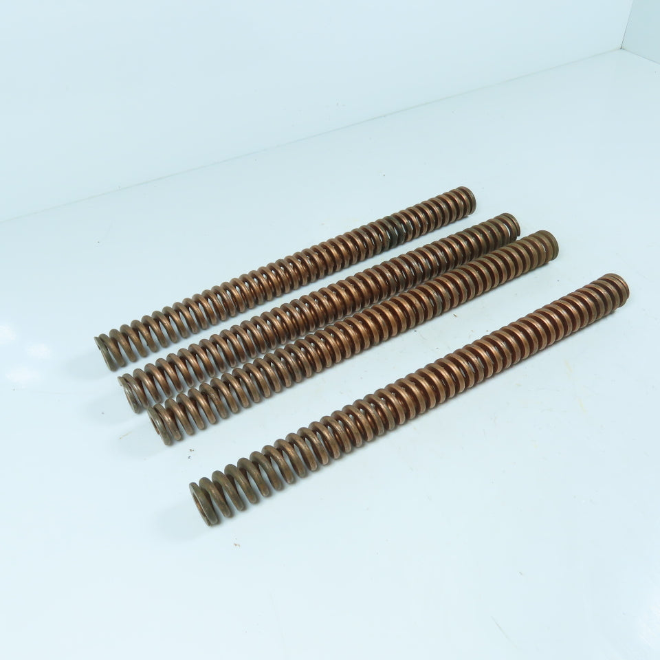 1" OD x 1/2" ID x 12-1/4" OAL Flat Wire Copper Colored Die Spring Lot/4