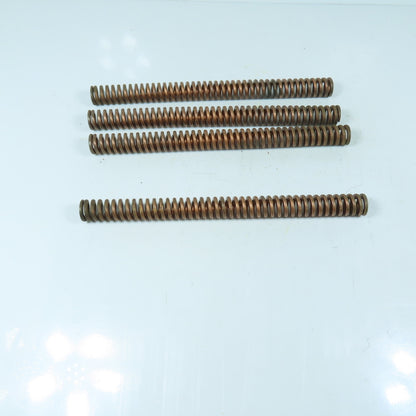 1" OD x 1/2" ID x 12-1/4" OAL Flat Wire Copper Colored Die Spring Lot/4