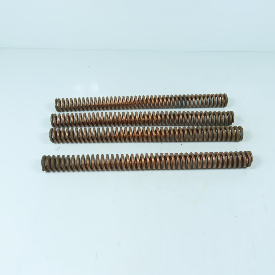 1" OD x 1/2" ID x 12-1/4" OAL Flat Wire Copper Colored Die Spring Lot/4