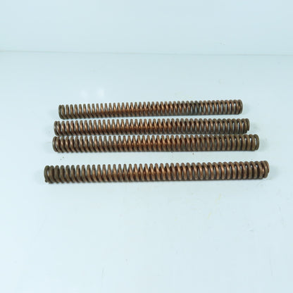 1" OD x 1/2" ID x 12-1/4" OAL Flat Wire Copper Colored Die Spring Lot/4