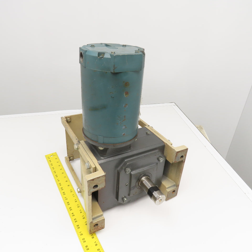 Dayton 4Z017C 30:1 Ratio Right Angle Gear Motor 1Hp 230/460V 58RPM Output