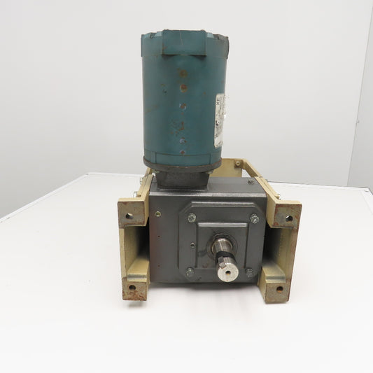 Dayton 4Z017C 30:1 Ratio Right Angle Gear Motor 1Hp 230/460V 58RPM Output