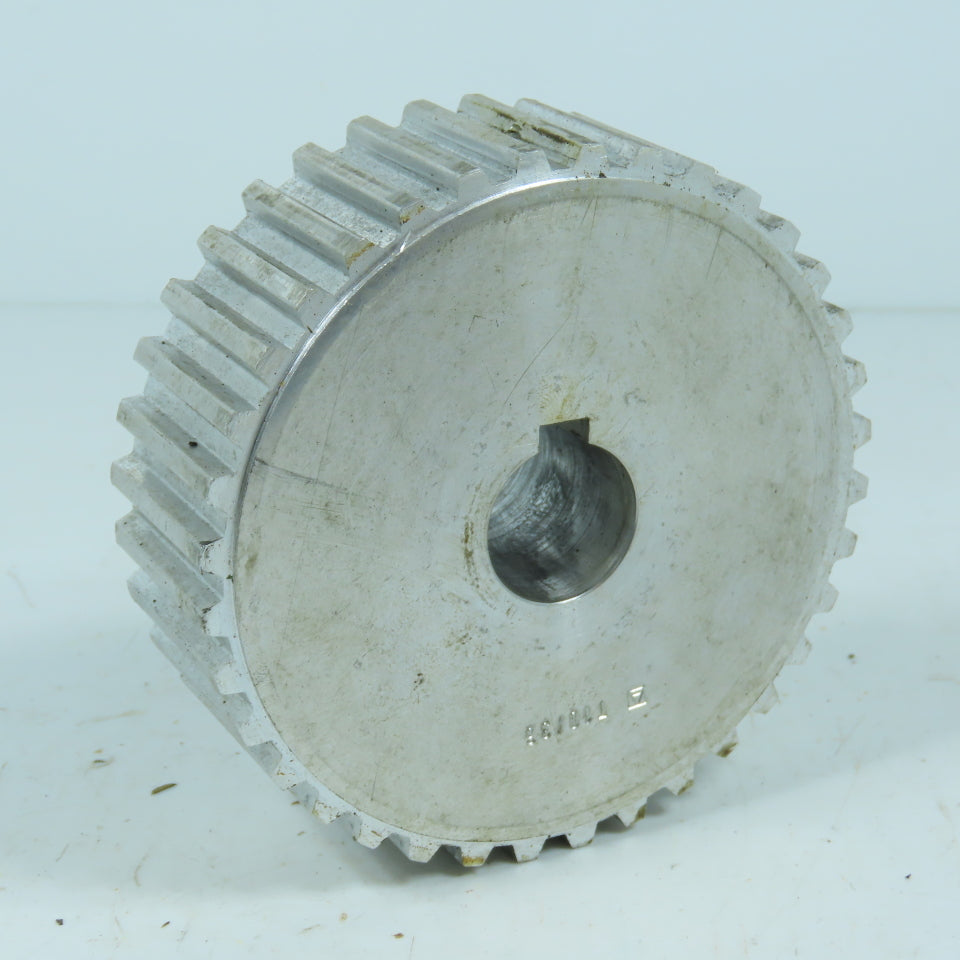 T10/36 T10 Aluminum Timing Pulley 36 Teeth 10mm Pitch 1" Keyed Bore 4-7/16" OD