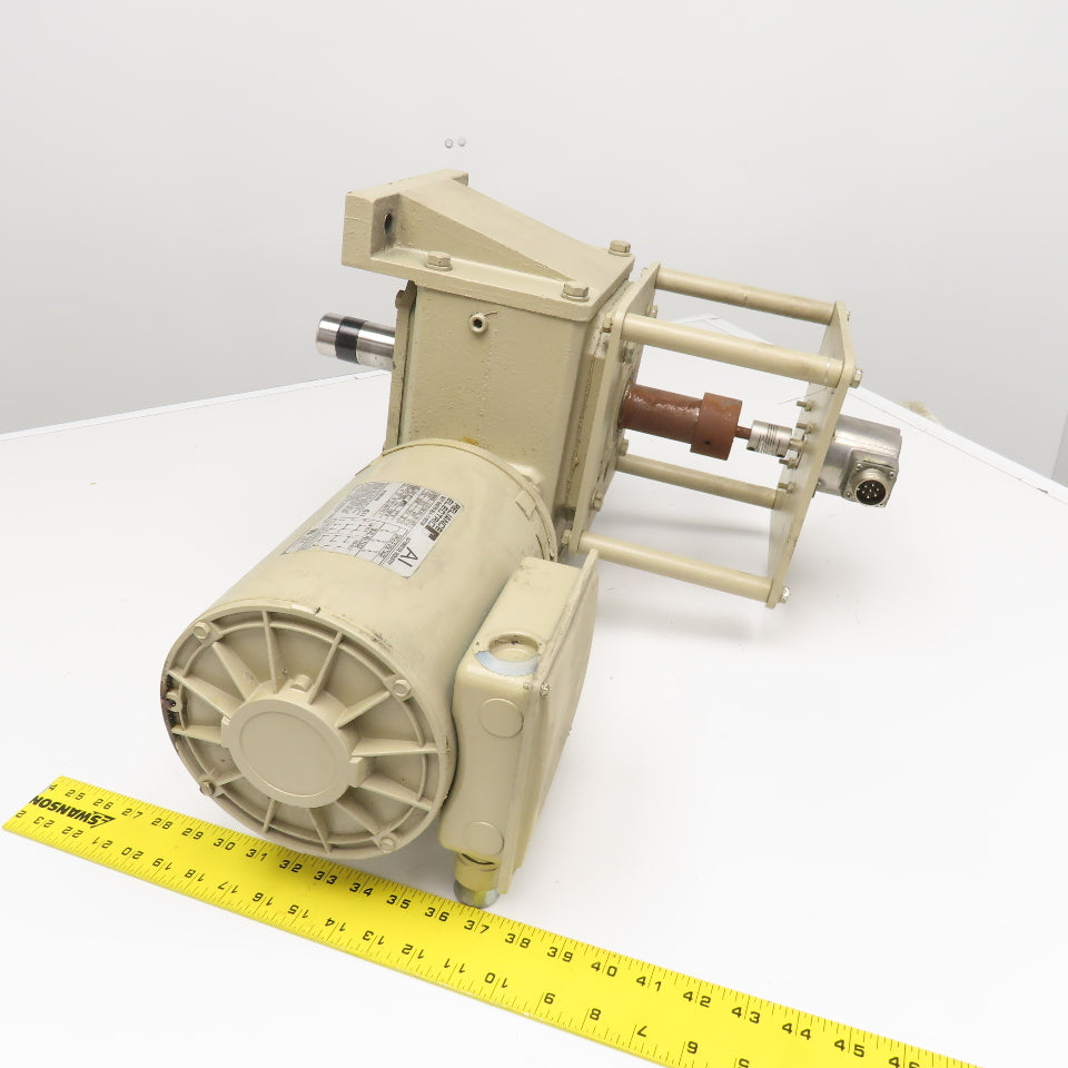Dayton 4Z017C 30:1 Ratio Right Angle Gear Motor 1Hp 230/460V 58RPM Output