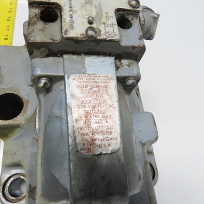 Double A QJ-10-C**** Hydraulic Directional Solenoid Valve 115V Coil