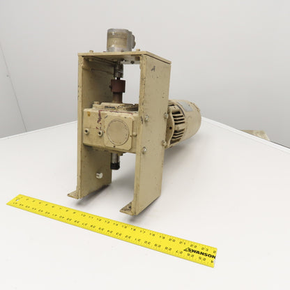 Dayton 4Z008D 60:1 Ratio Right Angle Gear Motor 1Hp 230/460V 29RPM Output