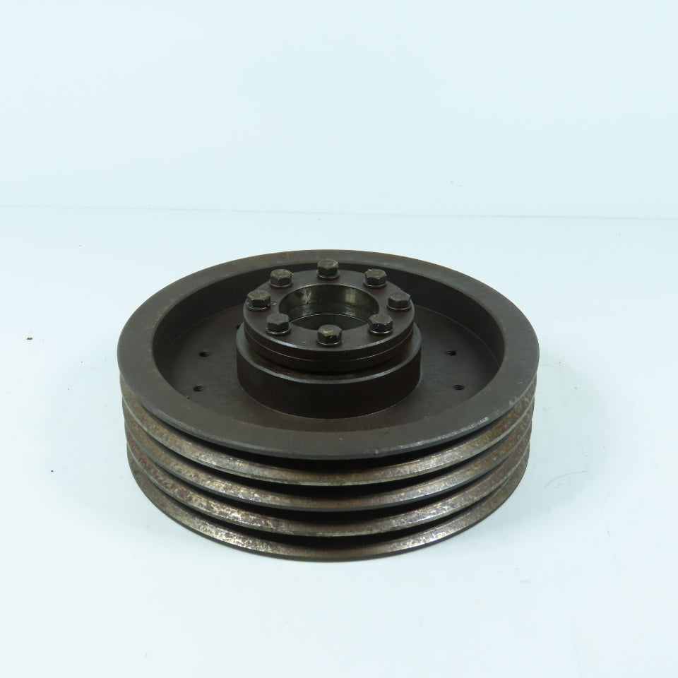 4 Groove 8" OD 3V-Belt Pulley Sheave 1-7/8" Bore 2-1/4" Wide