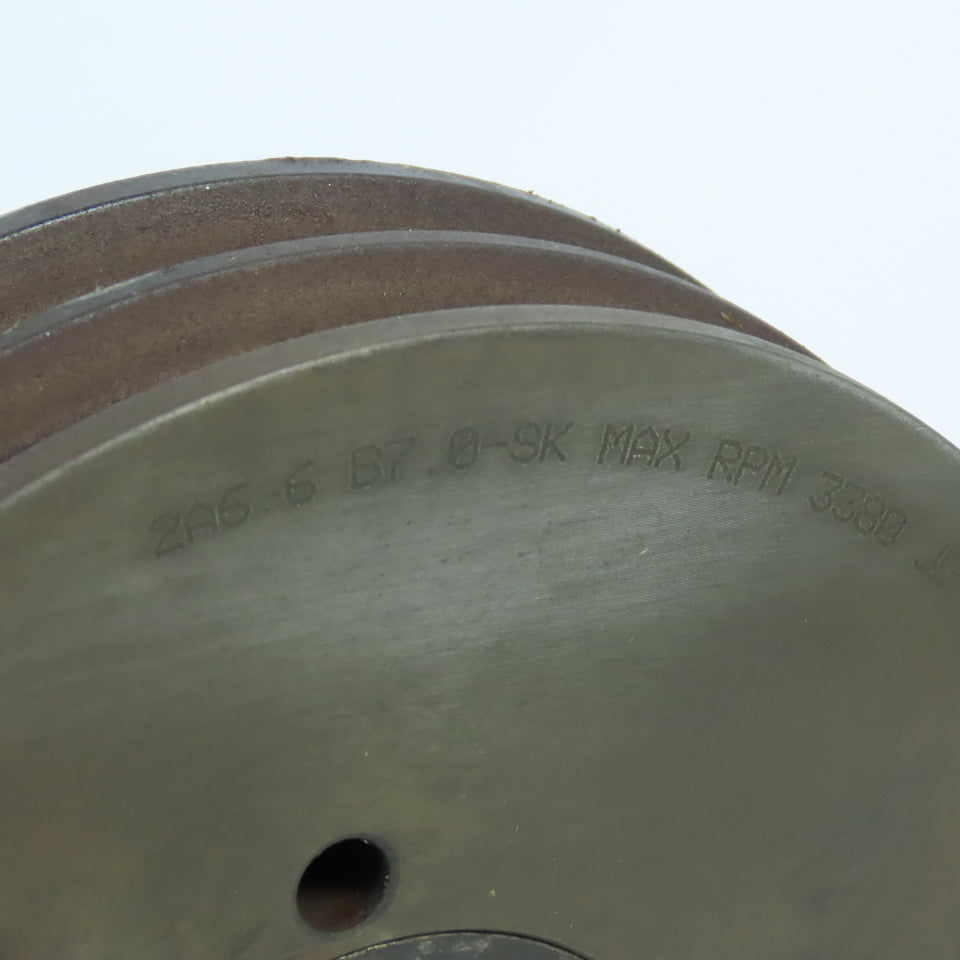 2A6.6 B7.0-SK 2 Groove 7" Pitch A,B, BX V-Belt Pulley Sheave 1-9/16" QD