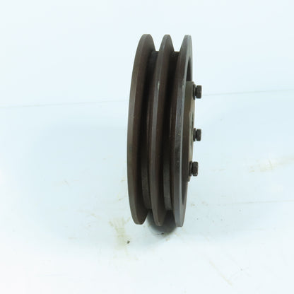 2A6.6 B7.0-SK 2 Groove 7" Pitch A,B, BX V-Belt Pulley Sheave 1-9/16" QD