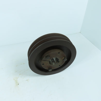 2A6.6 B7.0-SK 2 Groove 7" Pitch A,B, BX V-Belt Pulley Sheave 1-9/16" QD