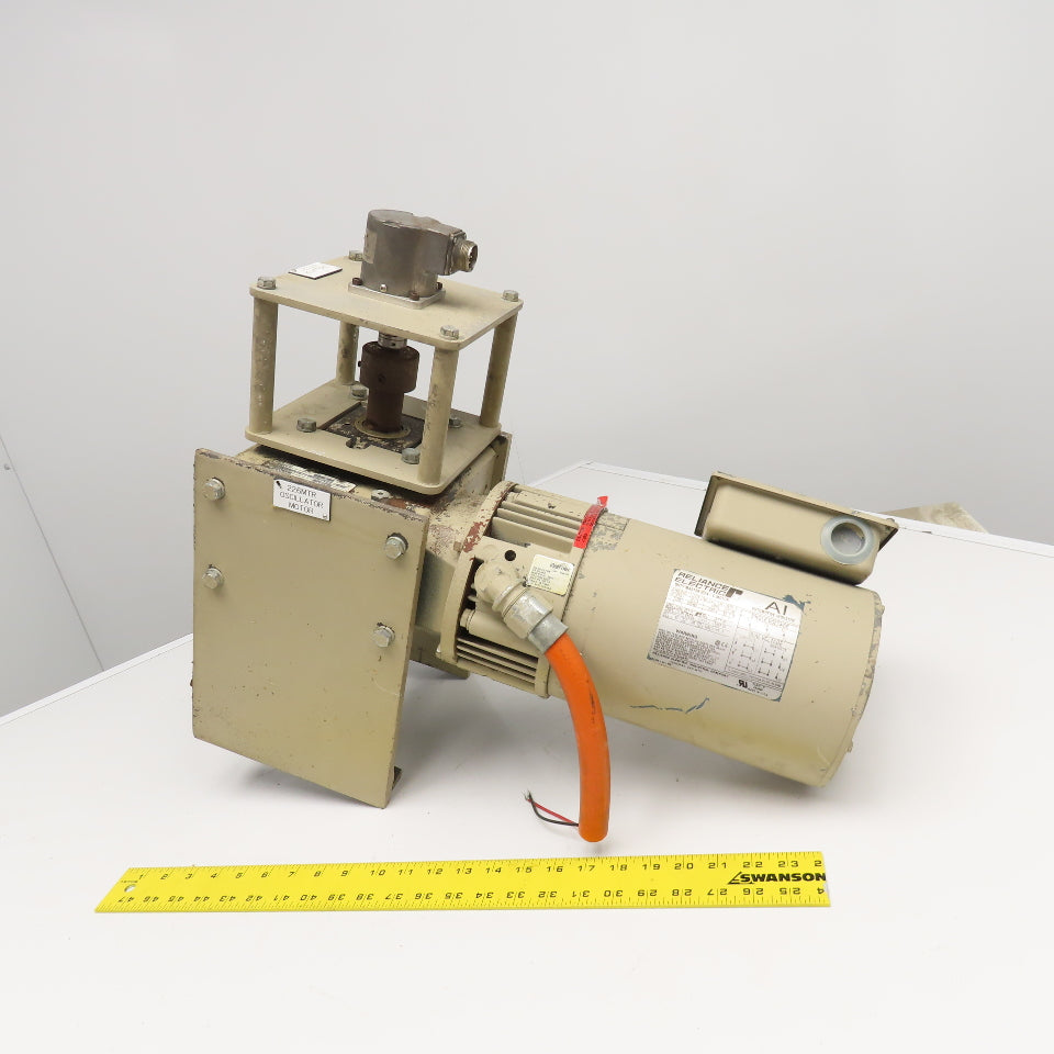 Dayton 4RP42 60:1 Ratio Right Angle Gear Brake Motor 1Hp 230/460V 29RPM Output