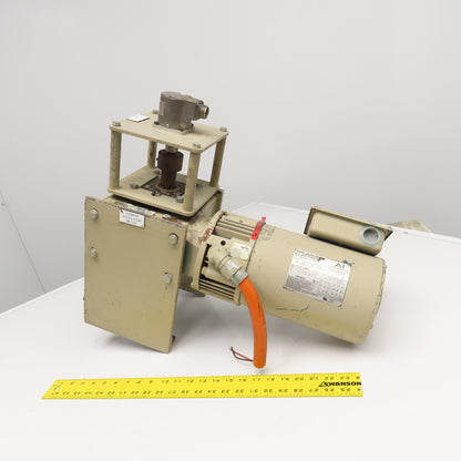 Dayton 4RP42 60:1 Ratio Right Angle Gear Brake Motor 1Hp 230/460V 29RPM Output