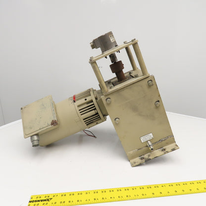 Dayton 4RP42 60:1 Ratio Right Angle Gear Brake Motor 1Hp 230/460V 29RPM Output