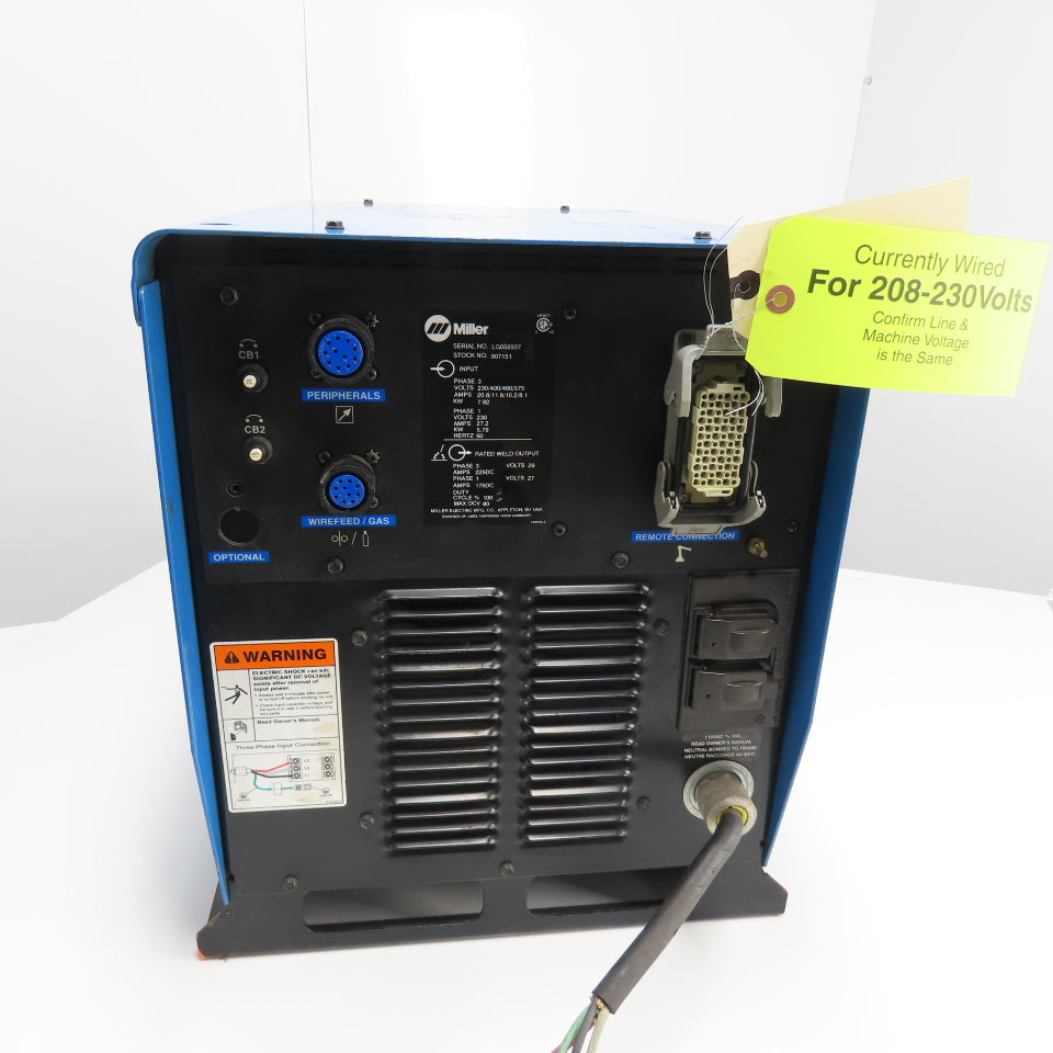 Miller Auto Axcess 300 Robotic Mig Arc Welder Power Source 230/460/575V 3Ph 225A