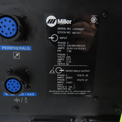 Miller Auto Axcess 300 Robotic Mig Arc Welder Power Source 230/460/575V 3Ph 225A