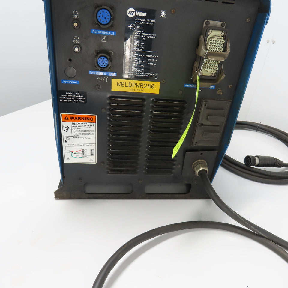 Miller Auto Axcess 300 Robotic Mig Arc Welder Power Source 230/460/575V 3Ph 225A