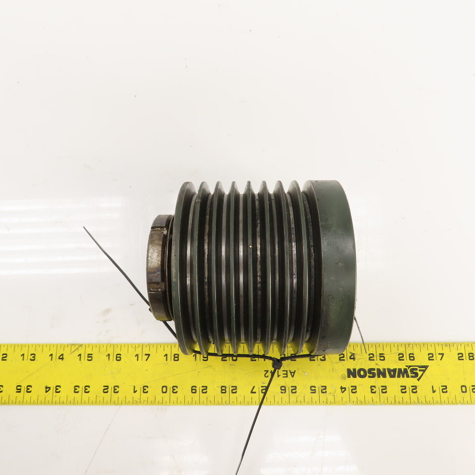 8 Groove 5" Pitch 3V-Belt Pulley Sheave 1-7/8" Bore