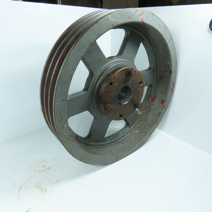 16.0 x SC 3 Groove 16" Pitch C Section V-Belt Pulley Split Taper 2"