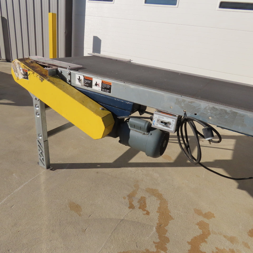 24" x 22' Slide Bed Belt Conveyor 115/208-230 1Ph 32FPM .5Hp