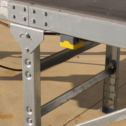24" x 22' Slide Bed Belt Conveyor 115/208-230 1Ph 32FPM .5Hp