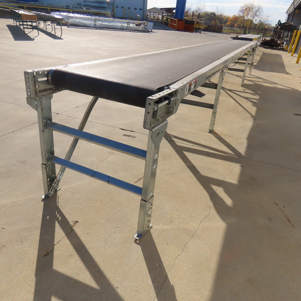 24" x 22' Slide Bed Belt Conveyor 115/208-230 1Ph 32FPM .5Hp