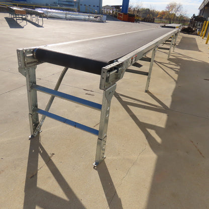 24" x 22' Slide Bed Belt Conveyor 115/208-230 1Ph 32FPM .5Hp