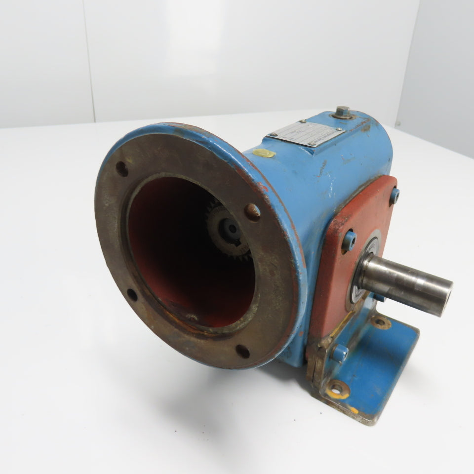 Mannesmann Demag S063-B3-53-1 28:1 Ratio Right Angle Gear Reducer 28mm Shaft