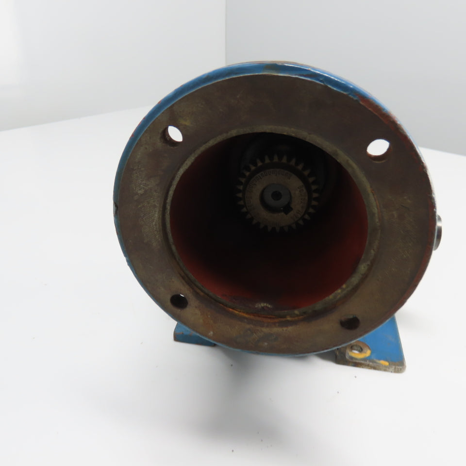 Mannesmann Demag S063-B3-53-1 28:1 Ratio Right Angle Gear Reducer 28mm Shaft
