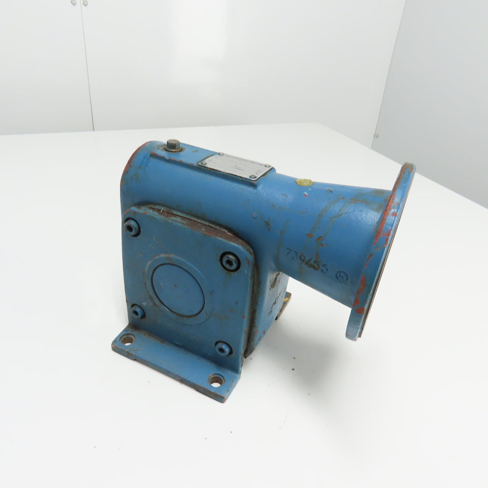 Mannesmann Demag S063-B3-53-1 28:1 Ratio Right Angle Gear Reducer 28mm Shaft