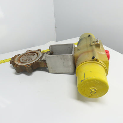 Hytork 1125 6" Butterfly Pneumatic Valve Actuator 120PSI 8.2Bar CF8M