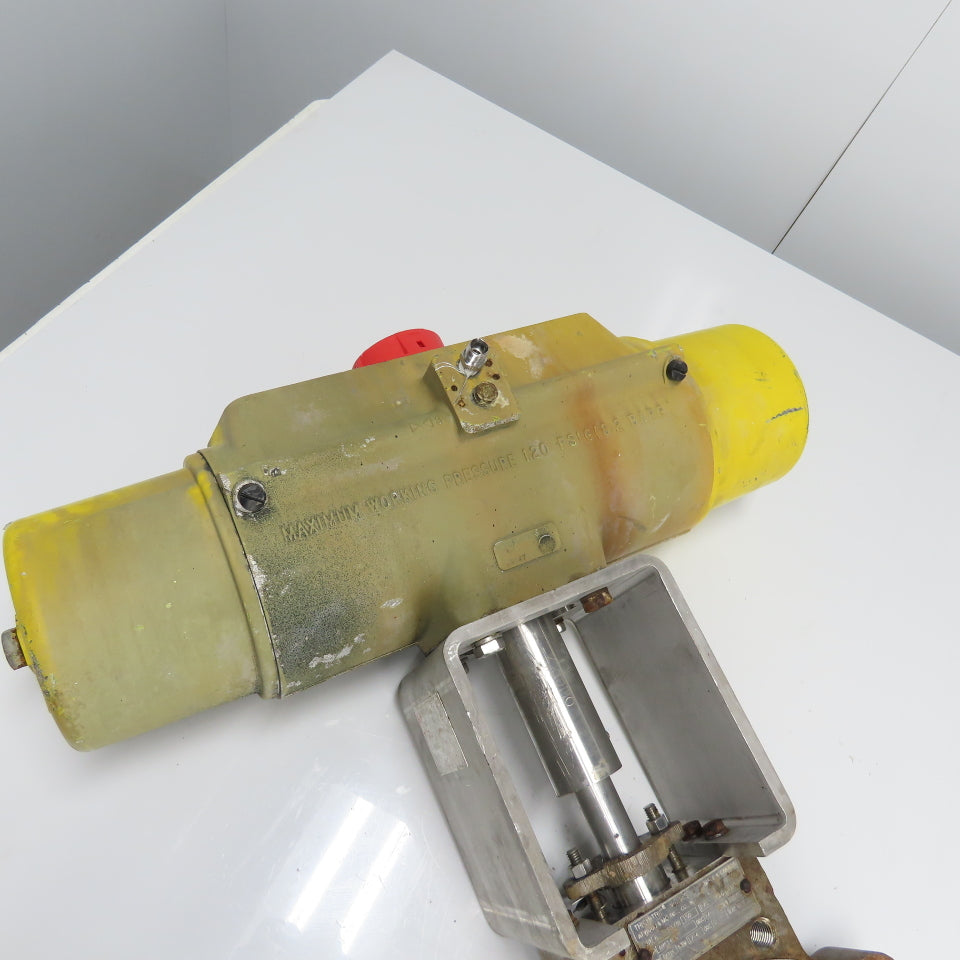 Hytork 1125 6" Butterfly Pneumatic Valve Actuator 120PSI 8.2Bar CF8M