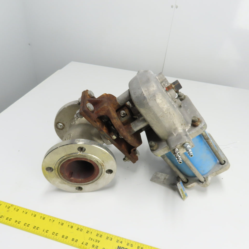 Jamesbury ST-200B 3" Stainless Steel Flanged Pneumatic Valve Actuator 150PSI