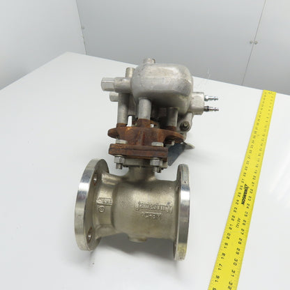 Jamesbury ST-200B 3" Stainless Steel Flanged Pneumatic Valve Actuator 150PSI