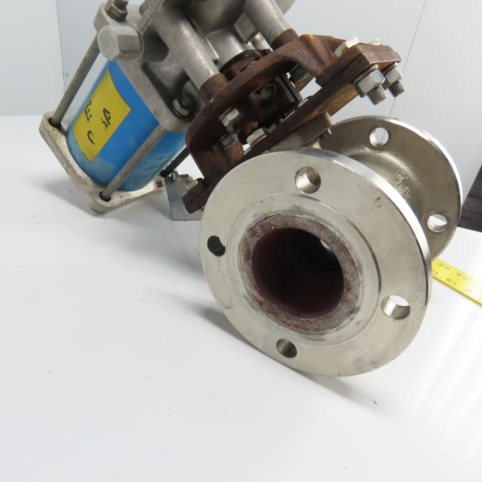 Jamesbury ST-200B 3" Stainless Steel Flanged Pneumatic Valve Actuator 150PSI
