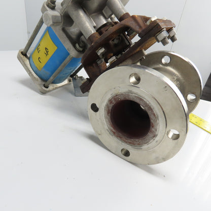 Jamesbury ST-200B 3" Stainless Steel Flanged Pneumatic Valve Actuator 150PSI