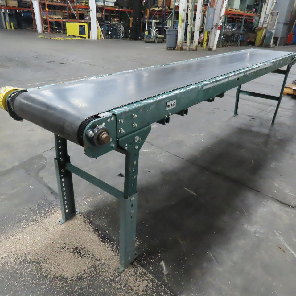 Ashland 18" x 11' Slide Bed Belt Conveyor 115V 1Ph 0-92FPM Adjustable Speed