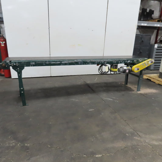 Ashland 18" x 11' Slide Bed Belt Conveyor 115V 1Ph 0-92FPM Adjustable Speed