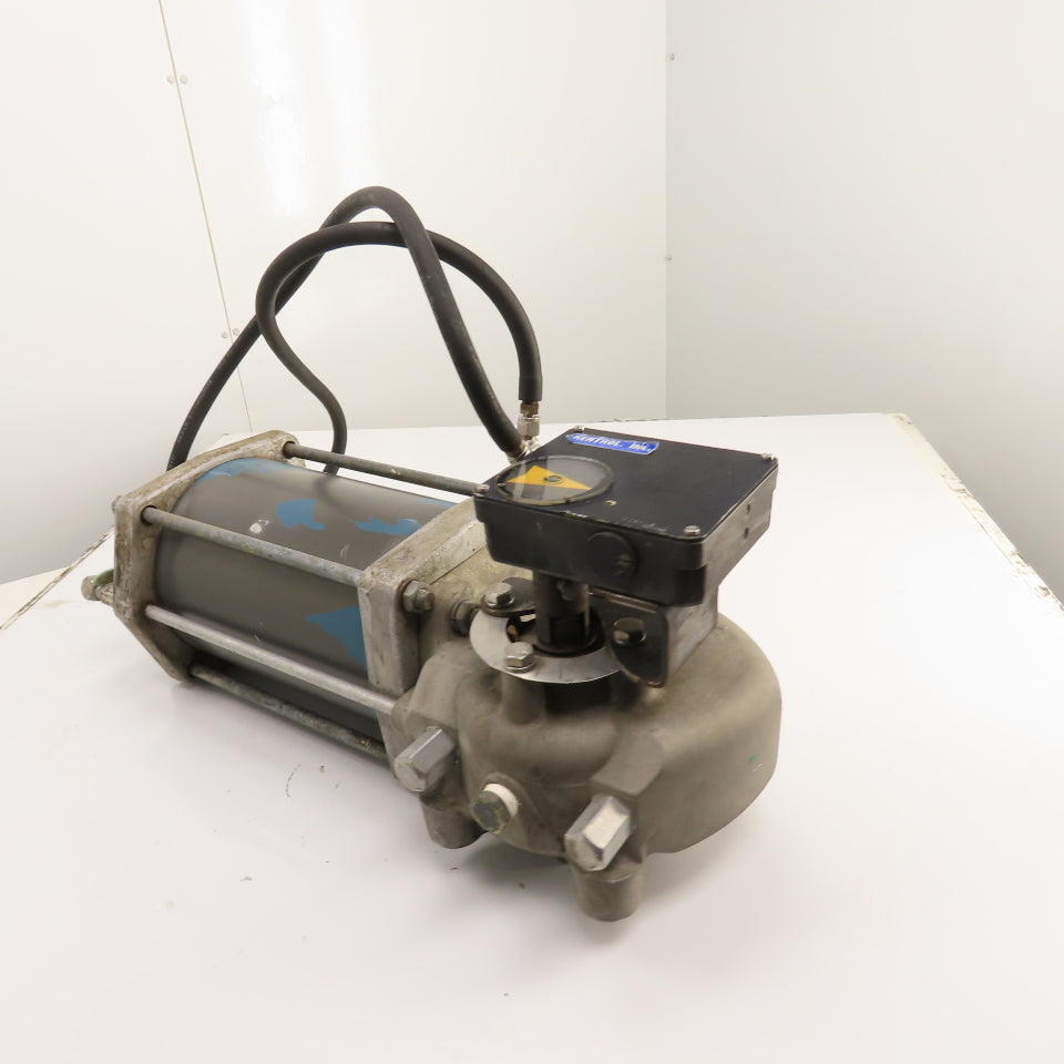Jamesbury ST-1200 Pneumatic Rotary Valve Actuator Assembly 150 PSI 1-5/8" Drive