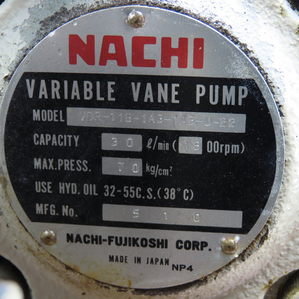 2.2KW 20 Gallon Hydraulic Power Unit 3Ph 200/220V W/ Nachi Pump 30L/min