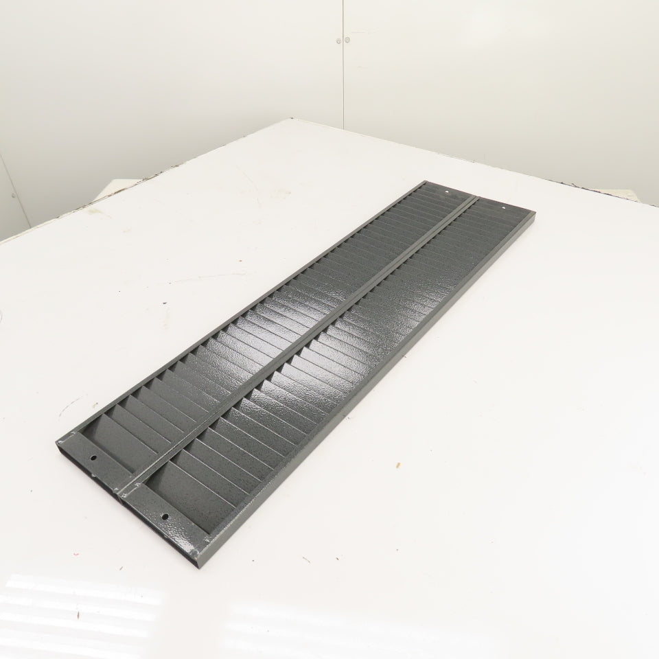Dual Row 80 Pocket Grey Steel Wall Mount File Holder Organizer 32" H x 9" W