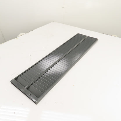 Dual Row 80 Pocket Grey Steel Wall Mount File Holder Organizer 32" H x 9" W