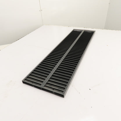 Dual Row 80 Pocket Grey Steel Wall Mount File Holder Organizer 32" H x 9" W