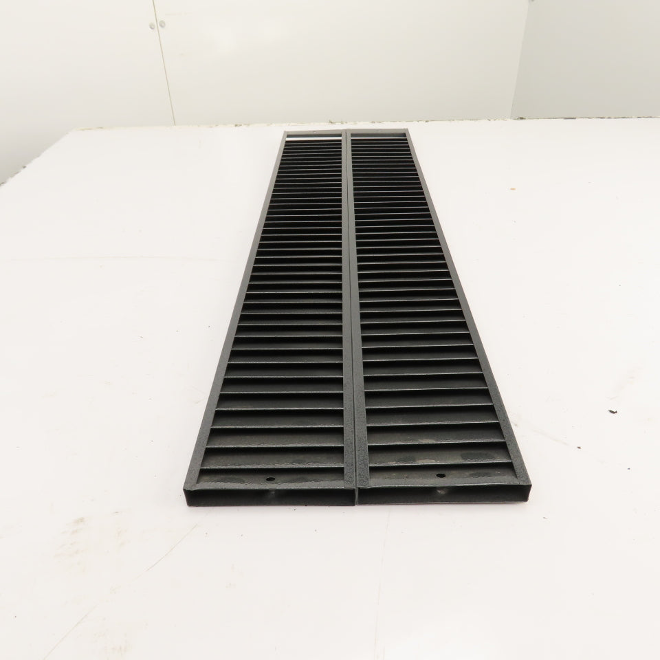 Dual Row 80 Pocket Grey Steel Wall Mount File Holder Organizer 32" H x 9" W